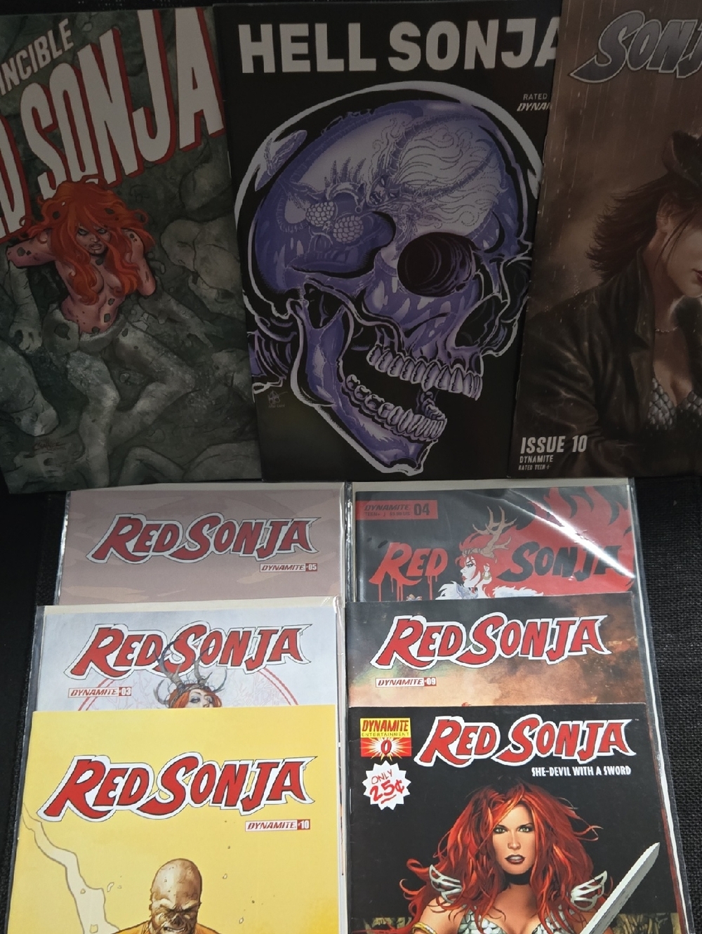 Red Sonja Comic Lot (8+) Dynamite – Sonjaversal, Hell Sonja, Invincible – Varian